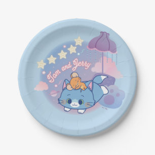 Prato De Papel Anime as noites de Tom e Jerry Dreamy