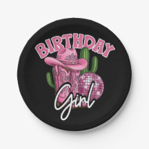 Aniversário da Cowgirl Rosa com Estilo Western Gla