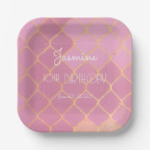 Aniversário da Garota Dourada Rosa