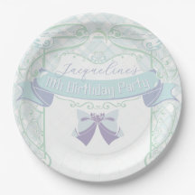 Aniversário da Princesa Art Nouveau Azul