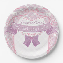 Aniversário da Princesa Art Nouveau Roxa