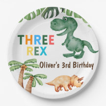 Aniversário de 3 anos de três rex