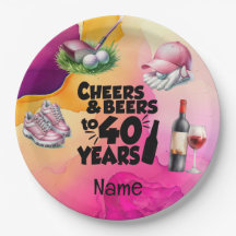 Aniversário de 40 anos de golfe para golfista