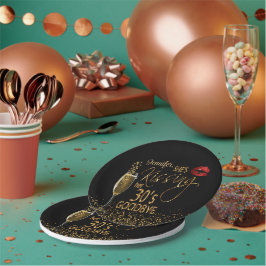 Prato De Papel aniversário de 40 anos - Ela está beijando seu ade