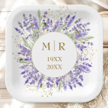 Aniversário de 50 anos de Casamento Lavanda Floral