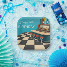 Aniversário de 70 anos Vintage 1957 Retro Diner 