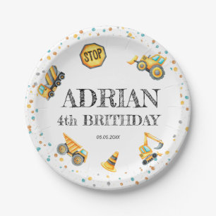 Prato De Papel Aniversário de Cód. Watercolor