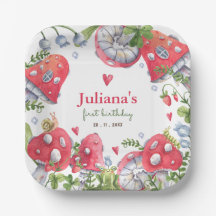 Aniversário de criança de Cogumelo das Florestas d