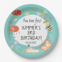 Aniversário de criança de Insetos coxos coloridos