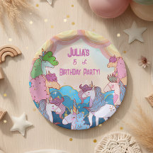 Aniversário de criança Pastel Unicorn