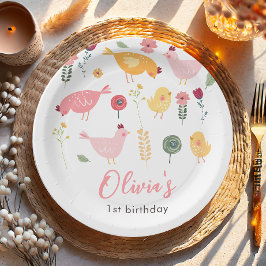Prato De Papel Aniversário de frango com Páscoa de Fazenda de Pin