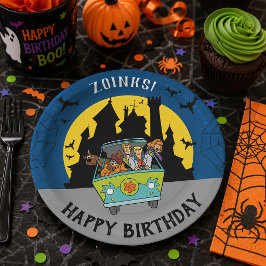 Prato De Papel Aniversário de Halloween Espetacular do Scooby-Doo