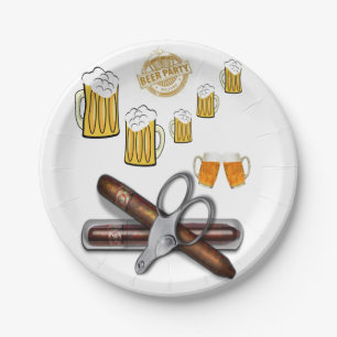 Prato De Papel Aniversário de Placas de Papel, Cerveja