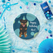 Aniversário de Rottweiler Personalizável