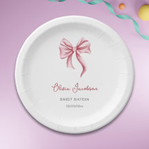 Aniversário de Sweet Sixteen Minimalista com Laço 