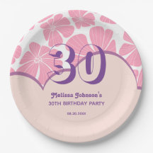 Aniversário do abstrato Retro Carnação Pink