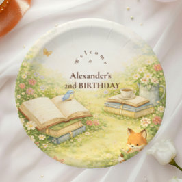 Prato De Papel Aniversário do Capítulo Dois do Livro de Histórias