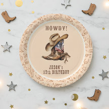 Aniversário do cowboy oeste selvagem