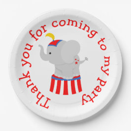 Prato De Papel Aniversário do Grande Carnaval em Vermelho