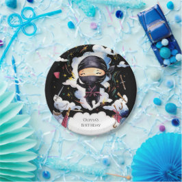 Prato De Papel Aniversário do Ninja Personalizado Magnético