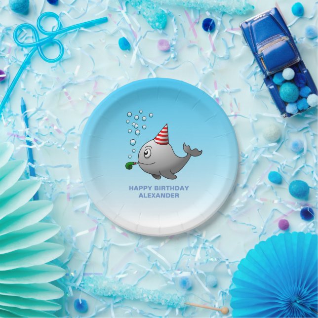 Prato De Papel Aniversário do Partido piscina (Festa)