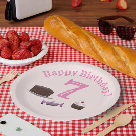 Prato De Papel Aniversário do Tea-Party