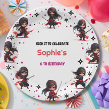 Aniversário feminino estilo Ninja