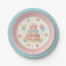Aniversário Kawaii - Bolo e Bolinhos Fofo