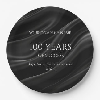 Prato De Papel Aniversário Personalizado da Empresa