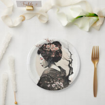 Anmutige japanische Geisha - 