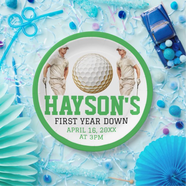 Prato De Papel Ano Baixo, Golfe Ligado! Parte primeiro aniversari (Festa)