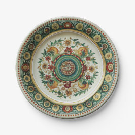 Prato De Papel Antique Kornilov Brothers Porcelain Paper Plate