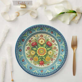 Prato De Papel Antique Kornilov Brothers Porcelain Paper Plate