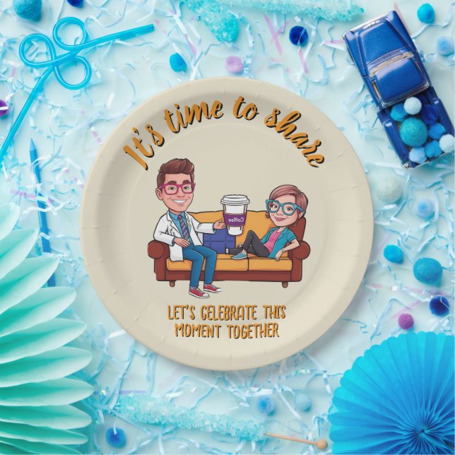 Prato De Papel ANTISTRESS Celebrate Medical Milestones (Festa)