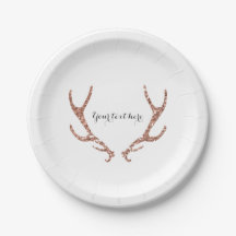 Antlers Rústicos com Purpurina Glam Chic Festa
