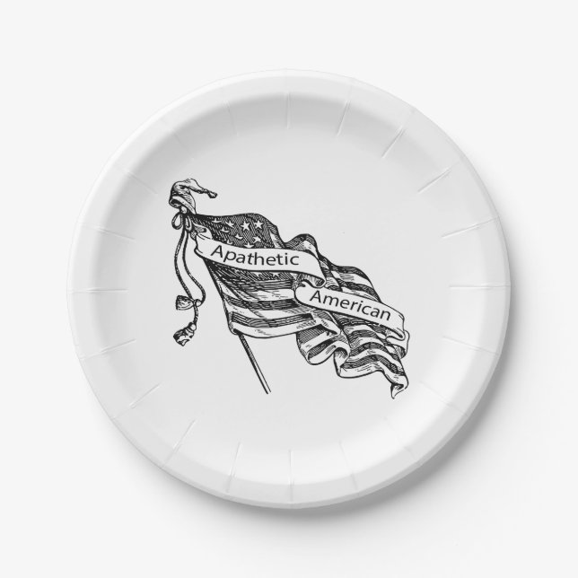 Prato De Papel Apaético Americano (Frente)