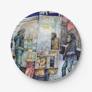 Prato De Papel Apaixonado por Problemas, E Em Problemas Com O Amo