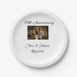 Prato De Papel Apelido de casamento Aniversário adicionar nome an