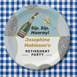 Prato De Papel Apenas aposentado, acessórios de aposentadoria