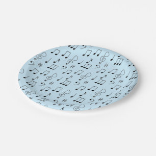 Prato De Papel Apenas Notado Azul