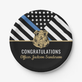 Prato De Papel Aplicação da Lei de Aposentadoria da Polícia - Lin