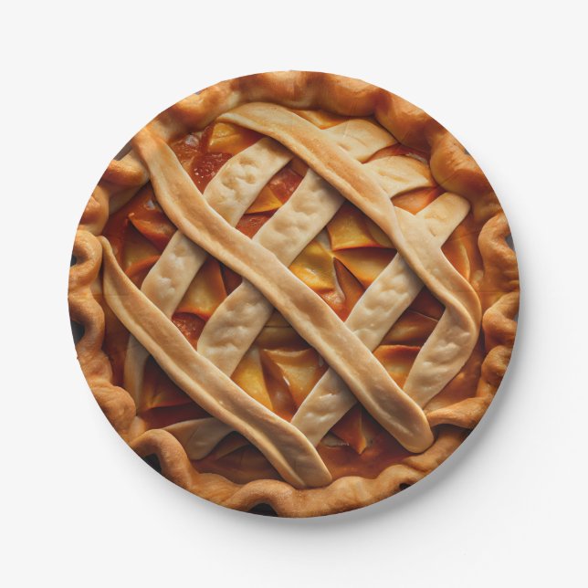 Prato De Papel Apple Pie (Frente)