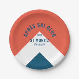 Prato De Papel Après Ski Club Red Marinho Vintage Style Party