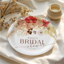 Aquarela Boho Floral | Chá de Noiva Terracota
