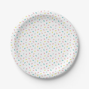 Prato De Papel Aqui está o furo