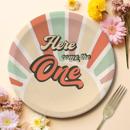 Prato De Papel Aqui Vem A Única Festa de aniversário Retroativa