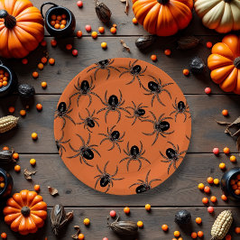 Prato De Papel Aranhas assustadoras