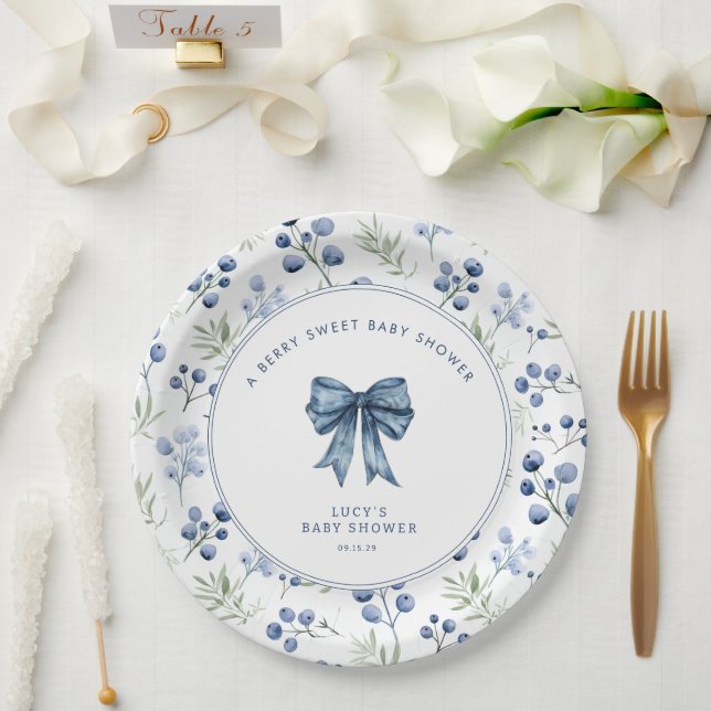 Prato De Papel Arco de Amoras Berry Sweet (Casamento)