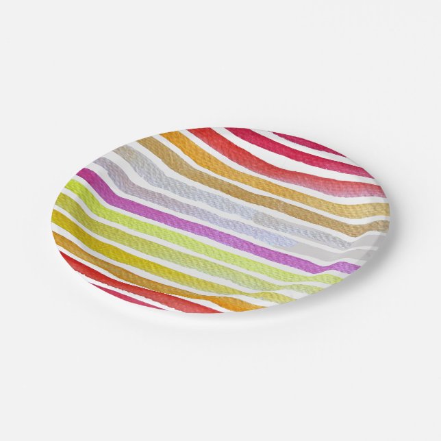 Prato De Papel Arco-íris libra aquarela fofa (Inclinado)