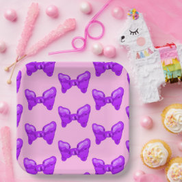 Prato De Papel Arcos roxos